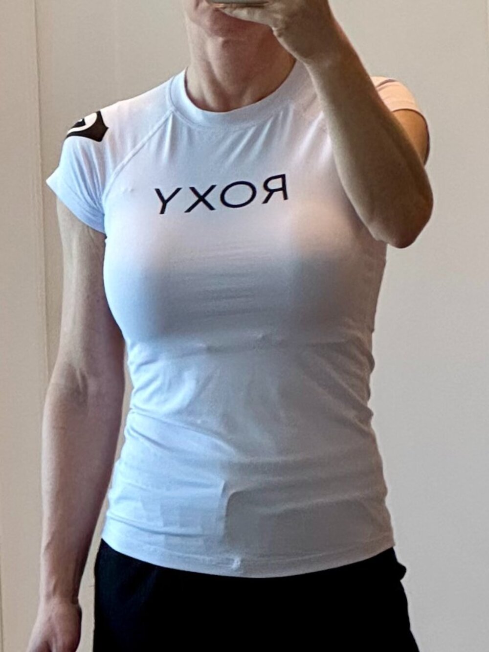 Roxy UPF SPF Sun Shirt | White | Size Small